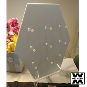 Donut Wall Perspex White 50 x 45cm 9 pegs