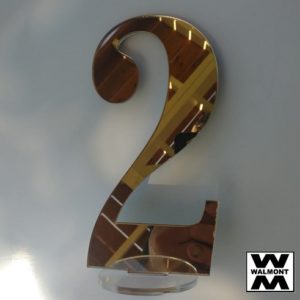 Table Numbers Mirror 160mm height