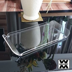 Transparent Acrylic  Serving Tray Multipurpose Decorative Tray IES