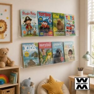 Wall Mounted Acrylic Bookshelf