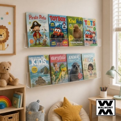 Wall Mounted Acrylic Bookshelf