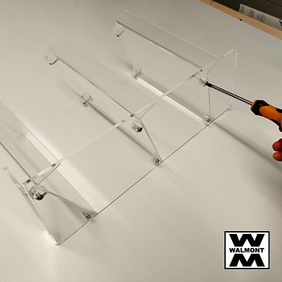 Acrylic display unit for retail stores