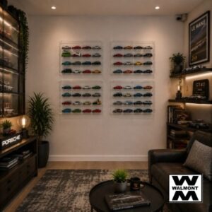 Acrylic Wall-Mounted Diecast Car Display Shelf – 5 Tier