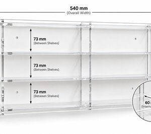 Acrylic Collectible Display Cabinet – Wall Mounted